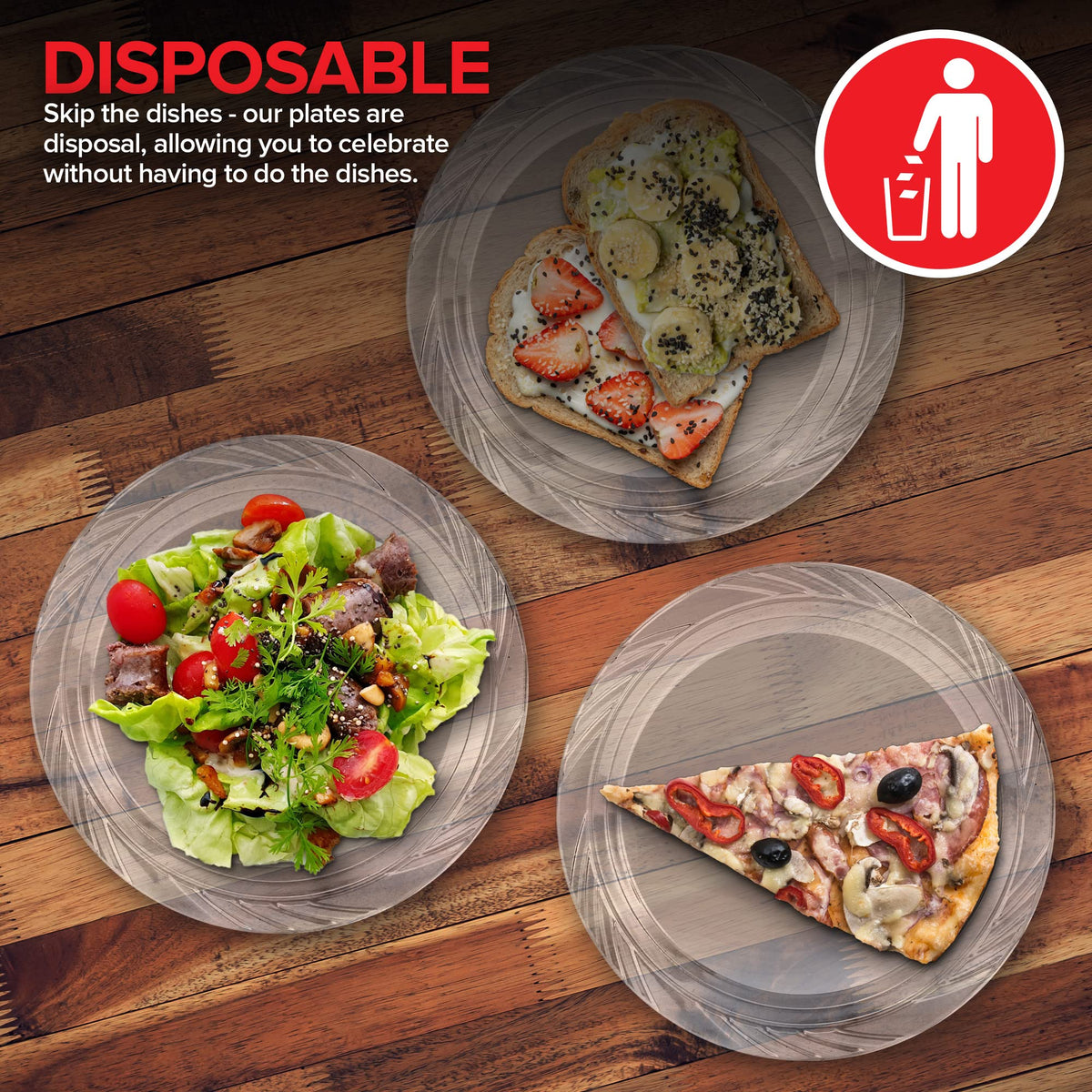 Stock Your Home 240 / 7 Inch / Clear Plates