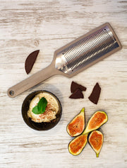 Ecograte Series Grater (Fine by Microplane – 11.50 x 3.00 x 1.00 Inches, Bamboo, Dover Grey, Model 15102