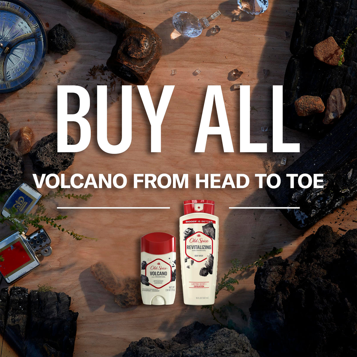 Old Spice 18 Fl Oz (Pack of 4) / Revitalizing with Charcoal / 1 Body Washes