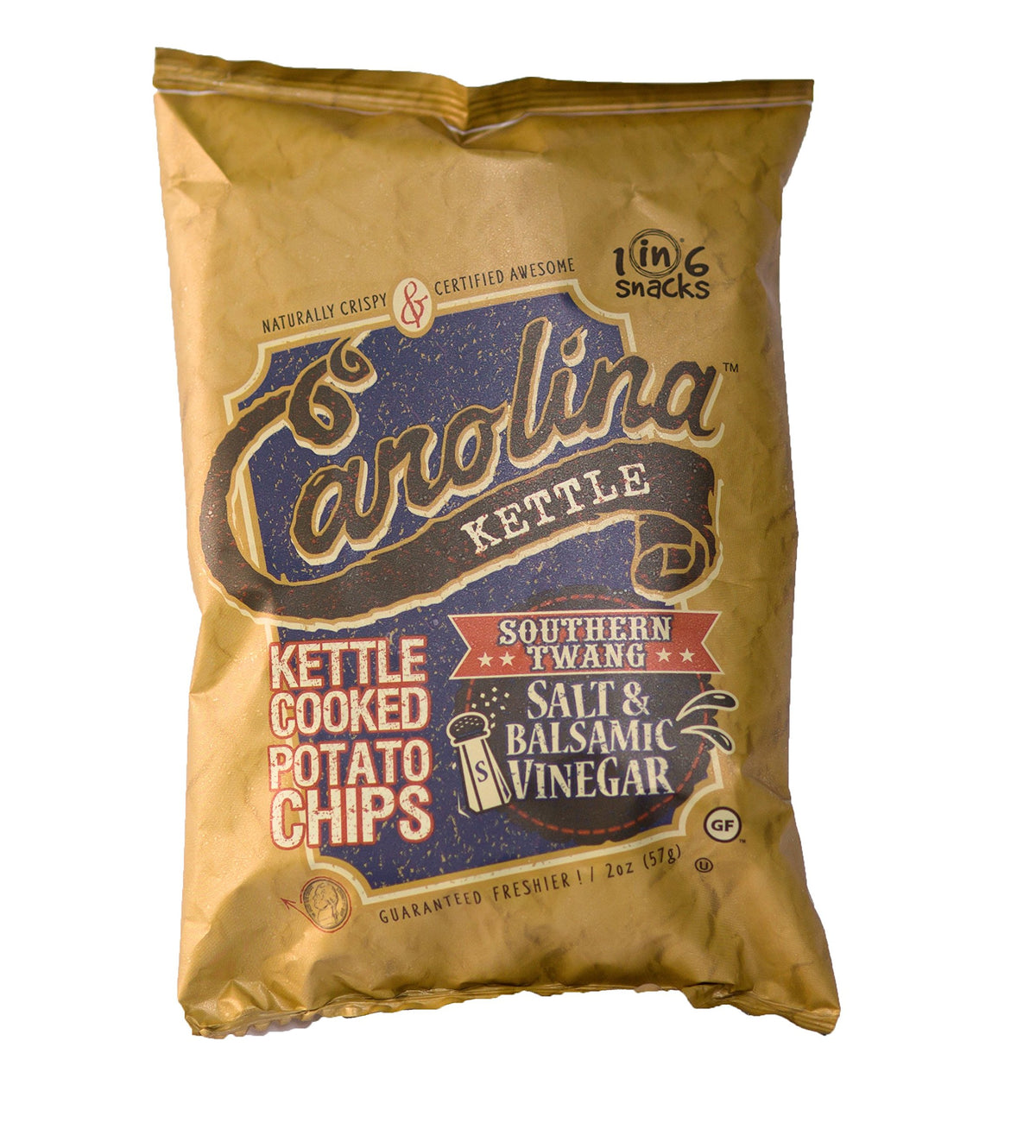 Carolina Kettle Salt and Balsamic Vinegar / 2 Ounce (Pack of 20) / 12 Potato