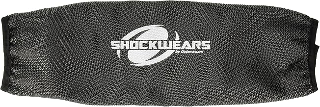 Outerwears Shock Cover, Shockwears Armor, 17 in Long, 3.000 in OD, Elastic Ends, Hook and Loop Closure, Polyester, Black, Each