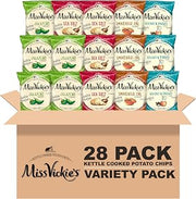 Miss Vickie's Kettle Cooked Potato Chips, Variety Pack, 1.375 Ounce (Pack of 28)