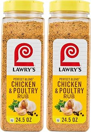 Lawry's Perfect Blend Chicken & Poultry Rub, 24.5 oz (Pack of 2)