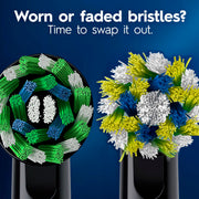 Electric Toothbrush Replacement Brush Heads by Oral-B – 1 Count (Pack of 2), Nylon, White, Pack of 2, Model CrossAction and Sensitive