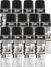 Seymour Stripe 6-Series Inverted Ground Marking Paint (17 oz) - Case of 12 (Black)
