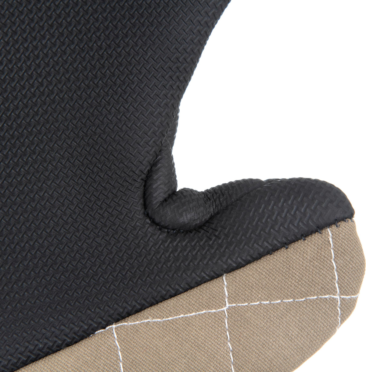 San Jamar Conventional Style / 17" Length / Brown Oven Mitts