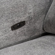 Brevig - Modern Grey Fabric Sofa w/ 2 Recliners by Limari Home – Fabric, Grey, Model LIM-83352