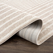 Area Rug for Living Room -Nuevo 2' x 3' Beige Arch Pattern Area Rug by Abani – 2' x 3' (Rectangular), Polypropylene, Cream, Model NUE150A