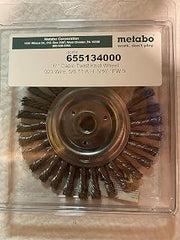 metabo Application: Steel - 6" x 5/16" x 5/8-11" Knot Wire Brush (655134000), Wire Wheels
