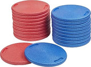 ECR4Kids CircleSpots Flexible Seating Floor Pads, Classroom Essentials, Blue/Red, 20-Piece