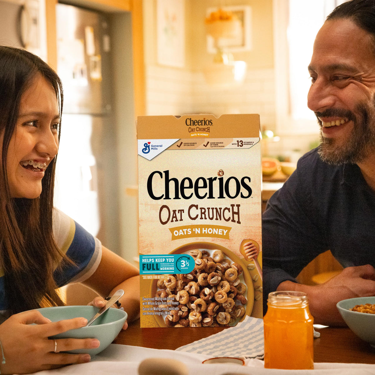 Oat Crunch Oats 'N Honey Breakfast Cereal by Cheerios – 24 Ounce (Pack of 2), Pack of 2