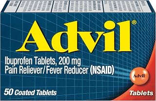 Advil Tablets, Ibuprofen 200mg, Pain Relief, 50 Count