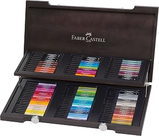 Faber-Castell Pitt Artist Pens Wood Case Gift Set - 90 Pens