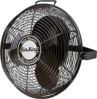 Air King 9314 14-Inch Industrial Grade High Velocity Multi Mount Fan,Black