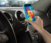 +Trip One-Touch Smartphone Airvent Magnetic Car Mount by Logitech – Small, Polished Chrome, Model 989-000119