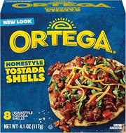 Ortega Homestyle Tostada Shells, 4.1 Ounce, 8 Shells (Pack of 6)