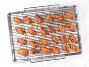 Baker's Secret Recycled Aluminum Roasting Pan with Rack, 17.7 x 13 Inch, Silver
