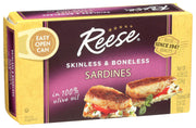Skinless and Boneless Sardines in 100% Olive Oil by Reese – 4.38 Ounce (Pack of 10), Pack of 10, Model KHR-230