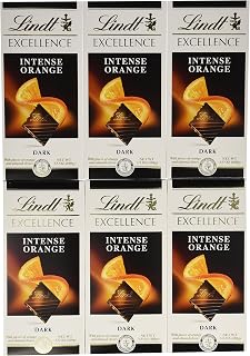 Lindt Master Chocolatier Excellence Intense Orange, Dark, 3.5-Ounce (Pack 12)