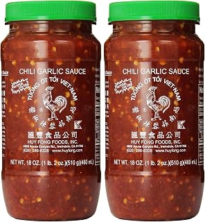 Huy Fong Sauce Chili Garlic,18 oz (Pack of 2)