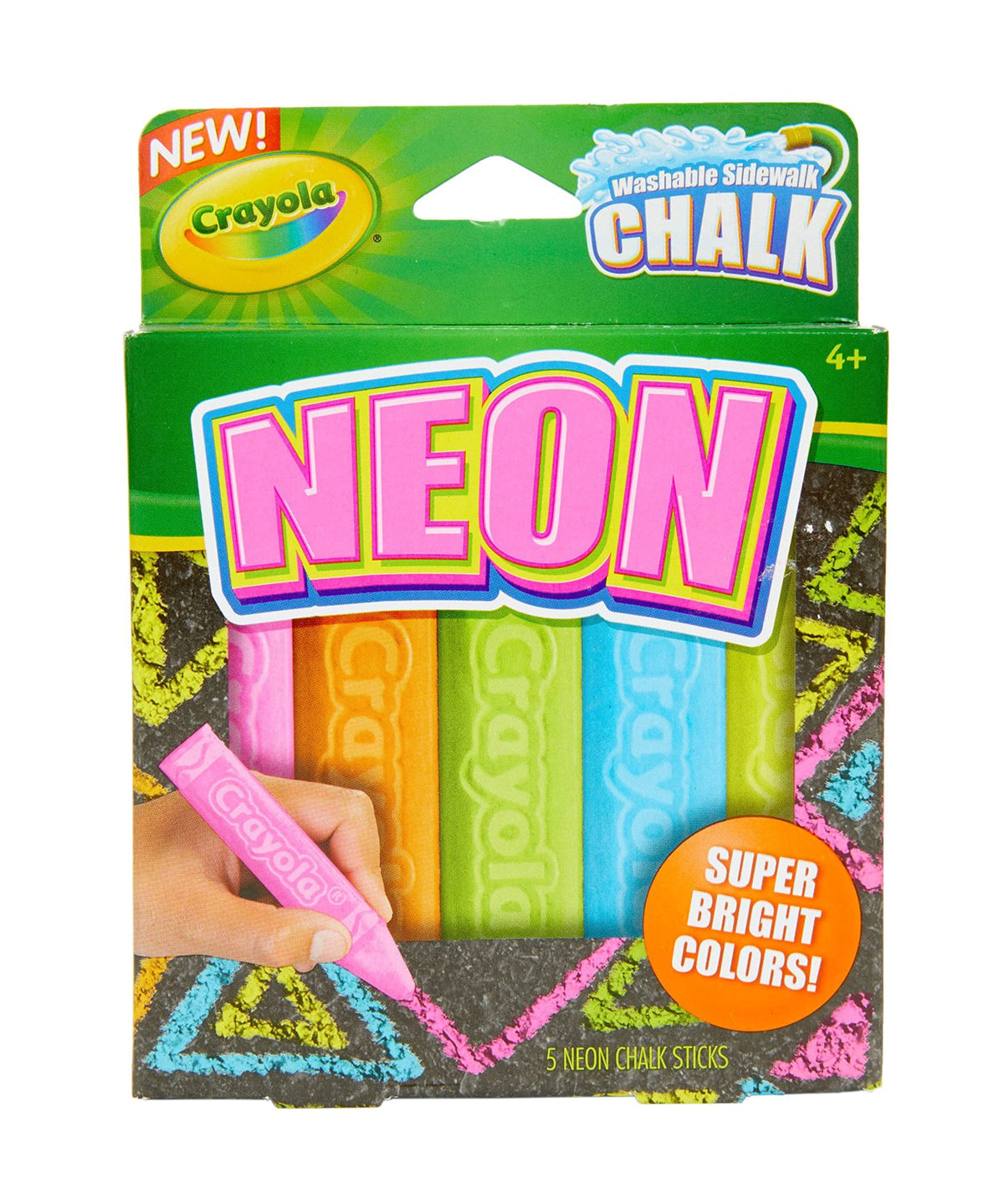 Crayola Multicolored / 1 Count (Pack of 1) / Crayola Sidewalk Chalk for Kids Outside; Sidewalk Chalk Non-Tox Chalk