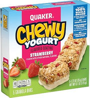 Quaker Chewy Yogurt Granola Bar, Strawberry 5 Count (Pack of 1)