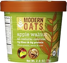 Modern Oats Apple Walnut Oatmeal, 2.6 Ounce (Pack of 6)