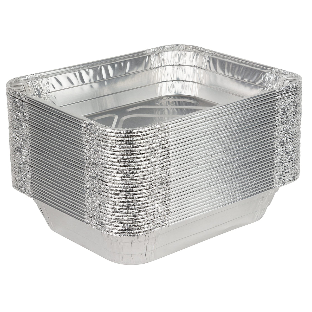 Stock Your Home 20 Pack / Silver / Without Lids Disposable Cookware