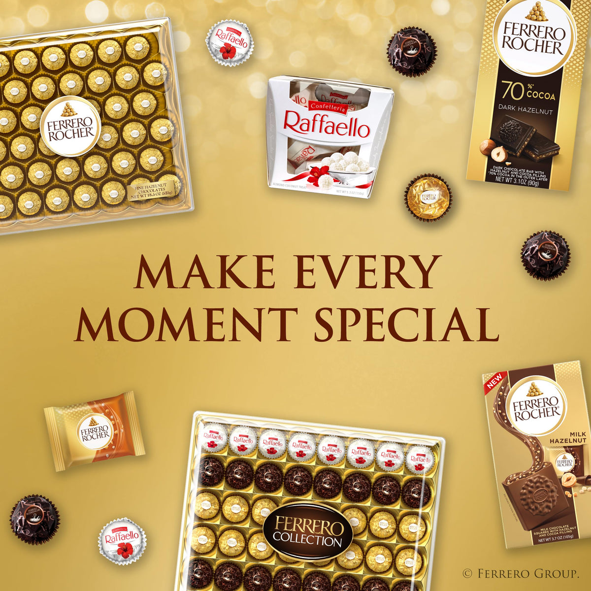 Chocolate Candy by Ferrero Rocher – 42 Count, Model 00009800120420