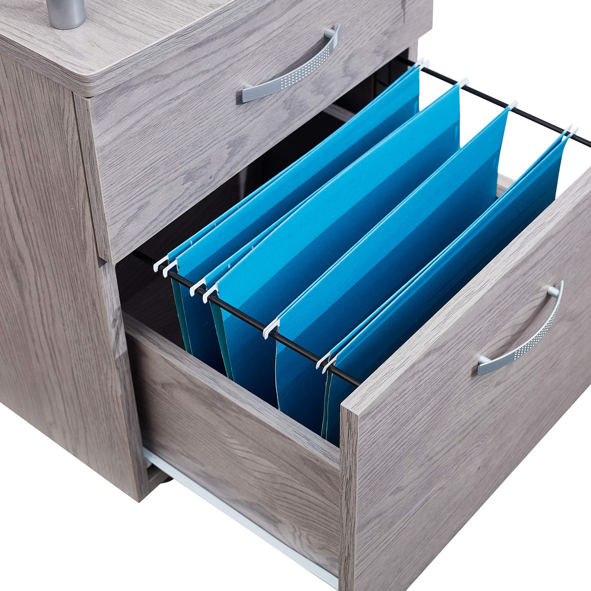 Techni Mobili Grey / Regular / Modern Vertical File Cabinets