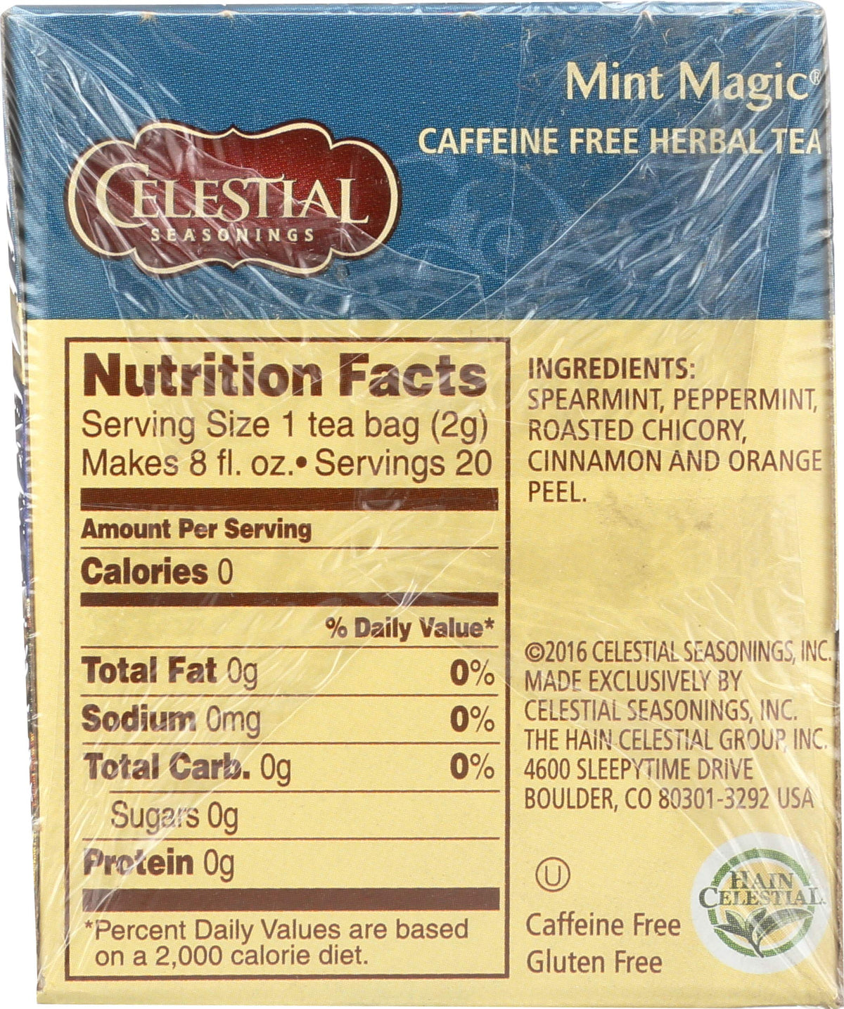 Celestial Seasonings Mint / 20 Count (Pack of 1) / 1 Herbal