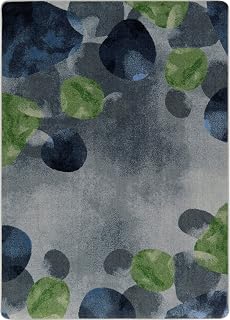 Joy Carpets Riverstone 7'8" x 10'9" Area Rug in Color Gray