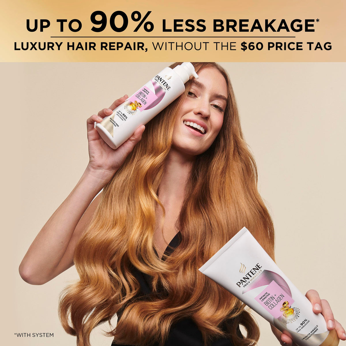 Pro-V Miracles Infinite Lengths Biotin + Collagen 1 Minute Miracle Conditioner 10.9 FL OZ by Pantene – 10.9 Fl Oz (Pack of 1),, Model 1065150560