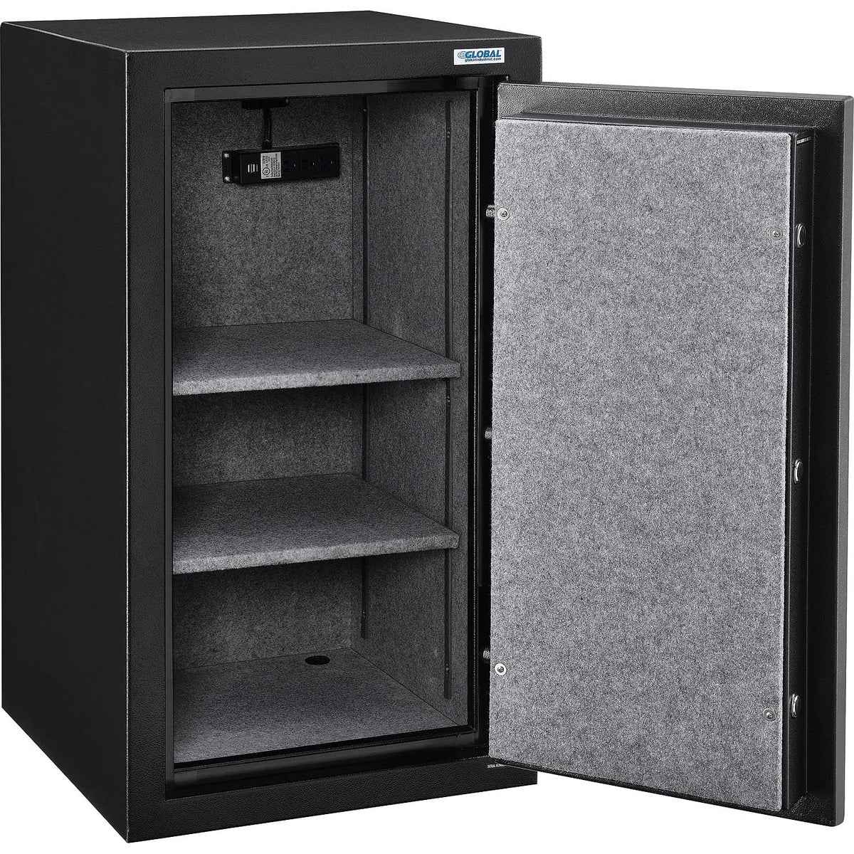 Burglary & Fire Safe Cabinet with Dial Combination Lock by Global Industrial – 22"L x 22"W x 40"H, 6.4 cubic_feet, Alloy Steel, Black, Model SF402020C