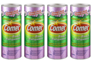 Cleaner with Bleach Powder Lavender Fresh 21-Ounces | Scratch-Free | 4-Pack by Comet – 21 Ounce (Pack of 4), Pack of 4, Model 56544