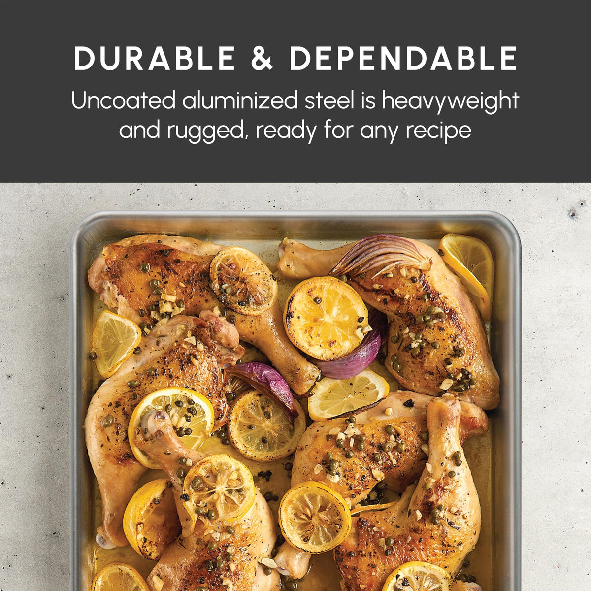Aluminized Steel Big Sheet Baking Pan by Nordic Ware – Big Sheet, Aluminized Steel, Model 44201AMZM