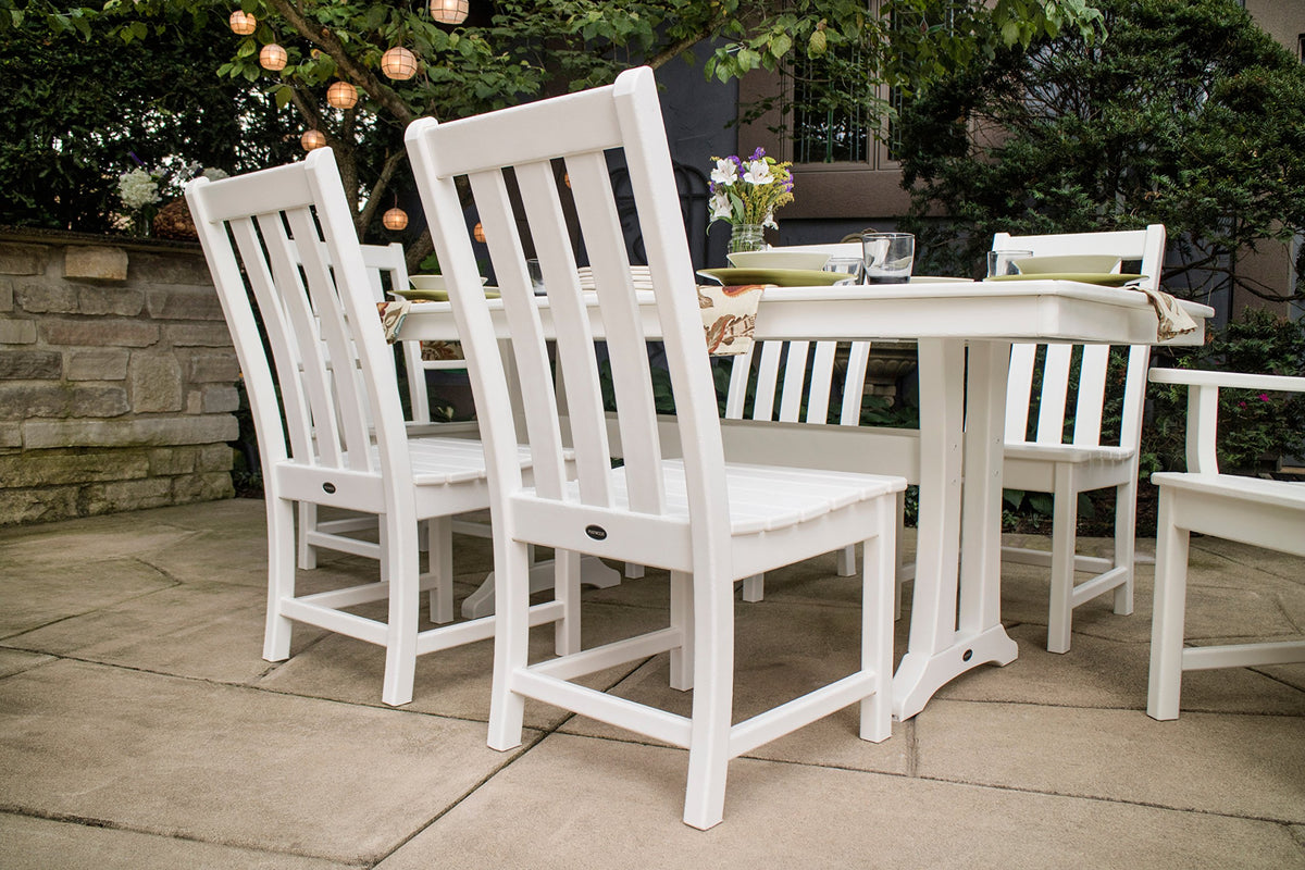 ® Vineyard Dining Side Chair (Mahogany) by Polywood – Plastic, Mahogany