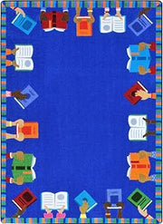 Joy Carpets Raise Your Hands for Reading 5'4" x 7'8" Rug