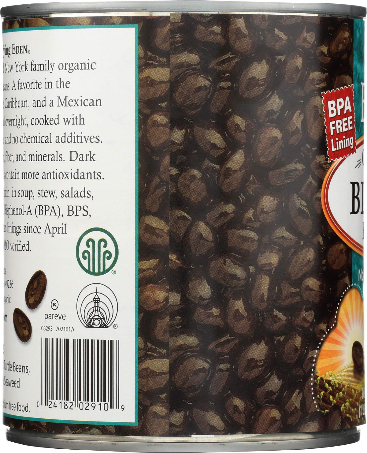 Eden Black Beans - 29 oz - 12 Pack by CREATION AND MAINTENANCE OF PURITY IN FOOD – 29 oz, Black, Pack of 12, Model EDF-027C