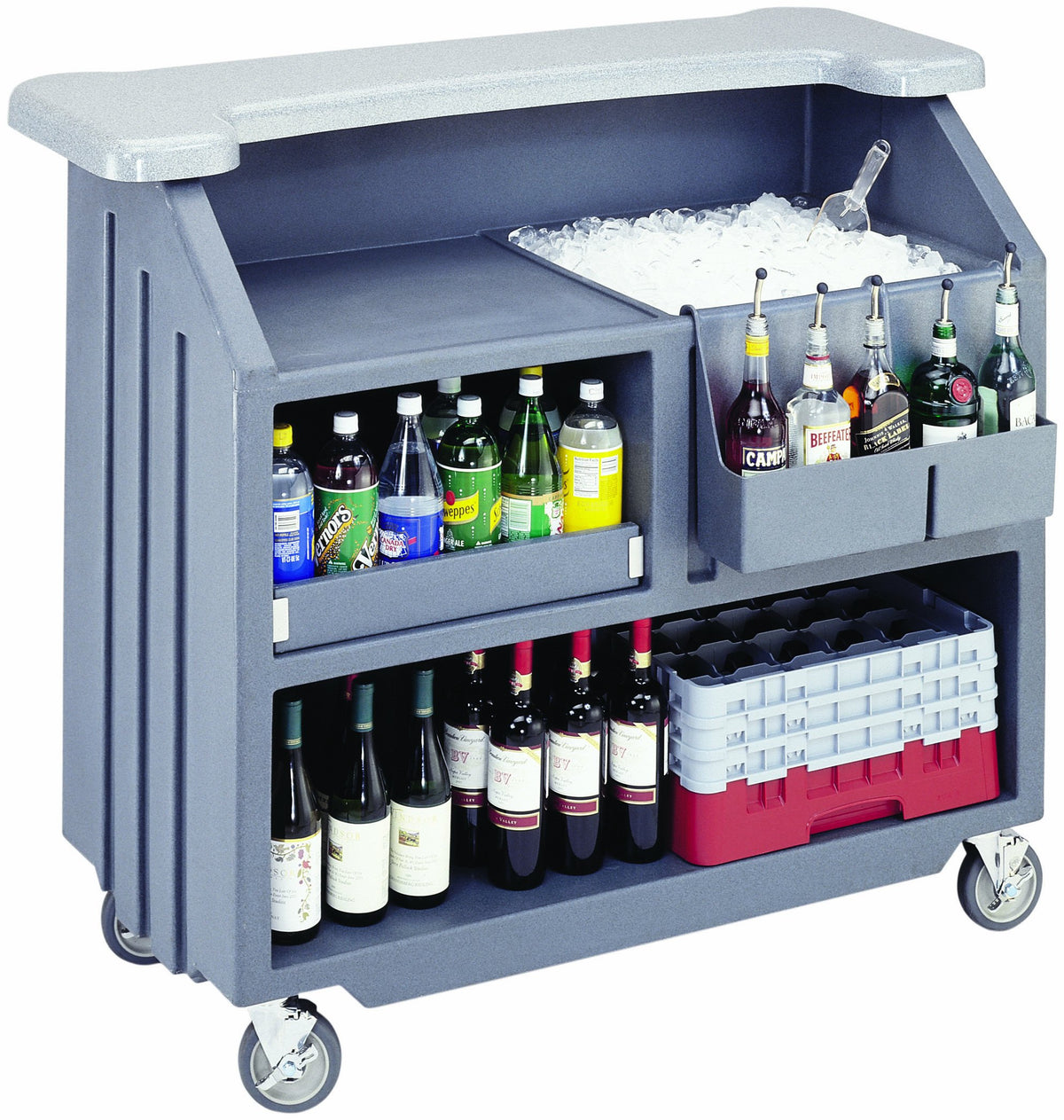 Cambar® Portable Bar by Cambro – Plastic, Granite Gray, Model BAR540191