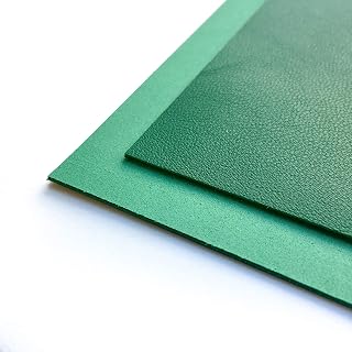 Real Natural Bright Green Leather: Genuine Green Lambskin Leather Sheet for Crafting, Sewing and Personalized Leather Projects (Lush Meadow, 8x10In/ 20x25cm)
