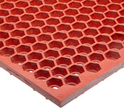 Notrax 3' Width x 3' Length / Red / 1 Floor Mats & Matting