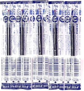 Zebra Technologies Zebra 0.5mm Blue Black Ink Refill (JF-0.5), for Zebra Sarasa Clip 0.5 Gel Ballpoint Pen(JJ15-FB), × 5 Pack/total 5 pcs (Japan Import) [Komainu-Dou Original Package]