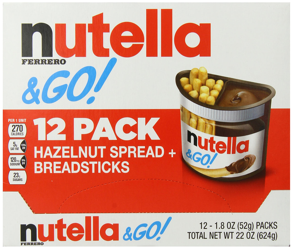 Ferrero Go Hazelnut Spread and s by Nutella – 22 Ounce, Model 826167