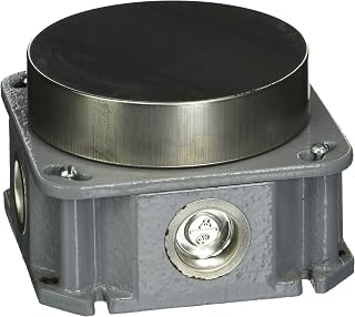RACO 6261 Deep Round Cast Iron Floor Electrical Box, with v(4) 3/4-Inch Side Knockouts and 3-3/4-Inch Minimum Depth of Pour