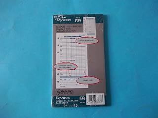 AT-A-GLANCE P39-10 017602 Expenses 3 3/4" x 6 3/4" Page Size 32 Sheets