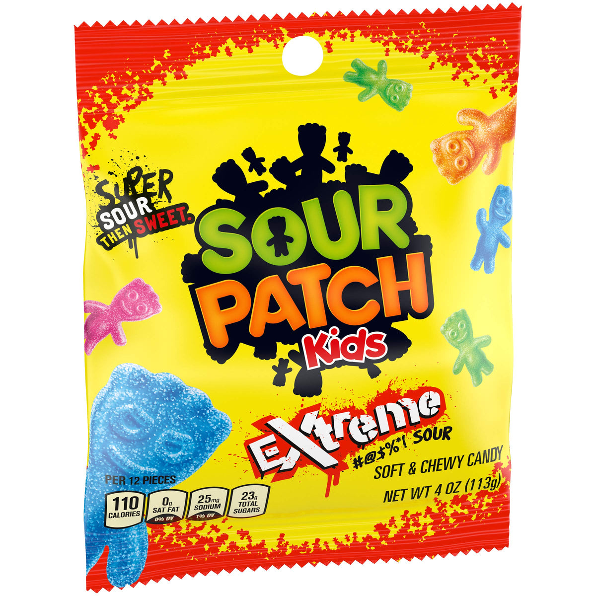Sour Patch Kids ASSORTED / 4 Ounce (Pack of 1) / 1 Sour Candy