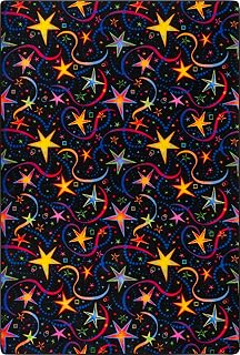 Joy Carpets Fluorescent Have A Blast 4' x 6' Area Rug