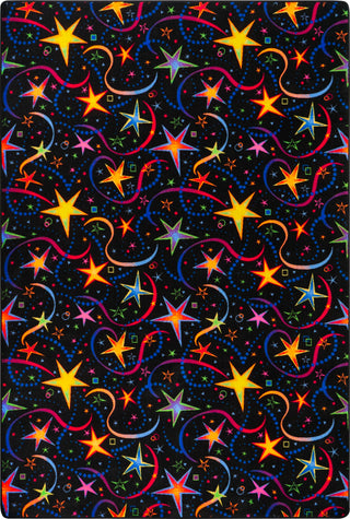 Fluorescent Have A Blast 4' x 6' Area Rug by Joy Carpets – 4' x 6' (Rectangular), Nylon, Fluorescent, Model 469N