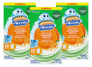 Fresh Brush Flushable Refills - Citrus Action Scent - 10 Count Flushable Refills Per Box - Pack of 3 Boxes by Scrubbing Bubbles – 12 Count (Pack of 3), White, Model 025700711025